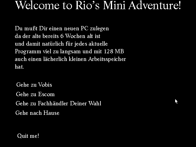 Mini Adventure atari screenshot
